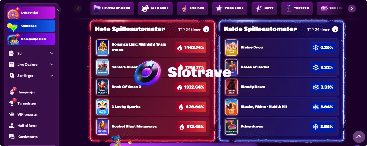 Slotrave kasinoplattform Slotrave kasinoplattform